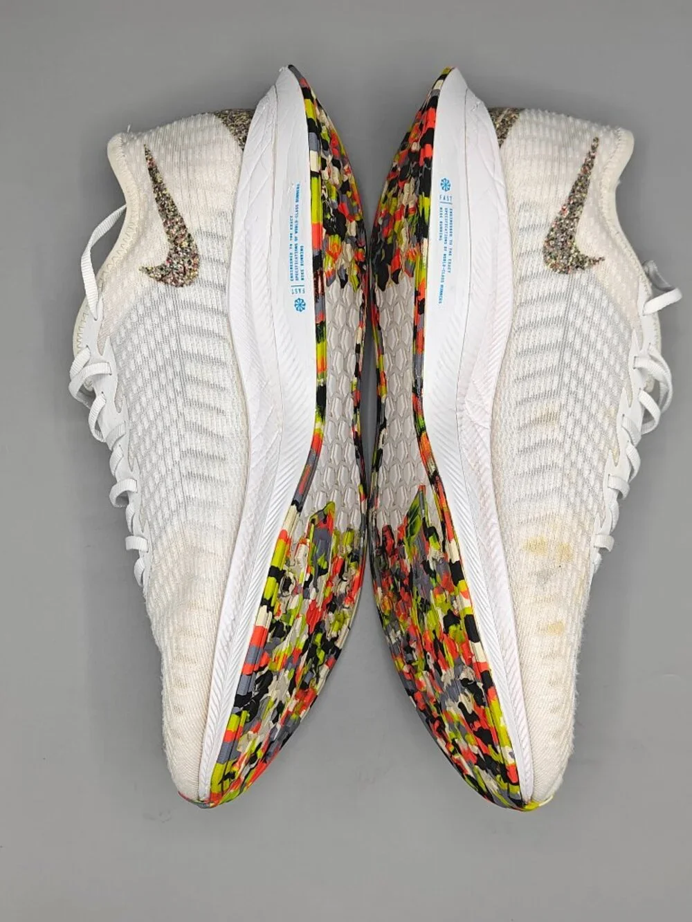 Nike Air Zoom Pegasus Turbo 2 AW White Multi-Color Men's 10.5 Shoes - BV7765-100